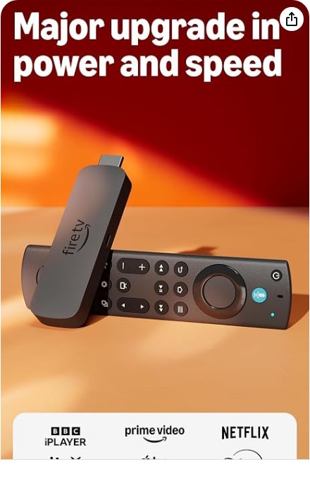 Amazon Fire TV Stick 4K Max (Newest gen), supports Wi-Fi 6E, Ambient Experience, find TV programmes faster with Alexa+